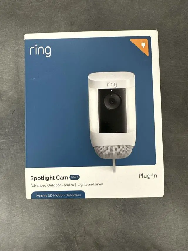 Alt view image 2 of 5 - Ring Spotlight Cam Pro Plug-In, 2-Way Talk, Night Vision, Security Siren- White