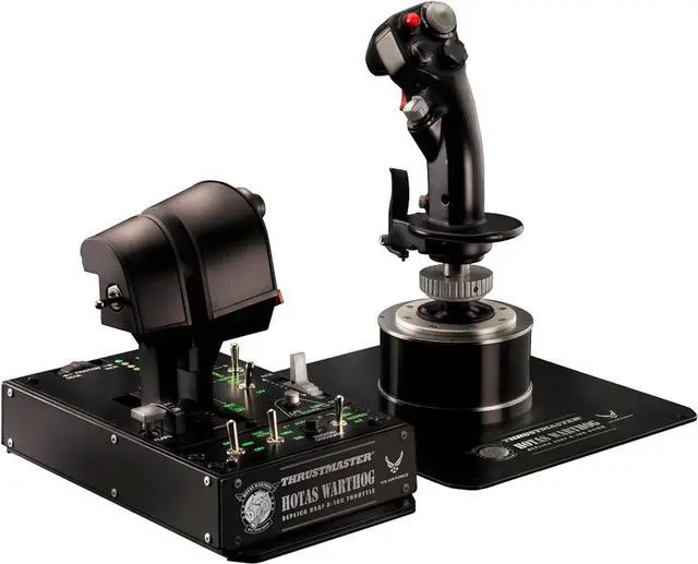 Alt view image 2 of 2 - Thrustmaster HOTAS Warthog Flight Stick, Throttle and Control Panel for Flight Simulation, Official Replica of the U.S Air Force A-10C Aircraft (PC)