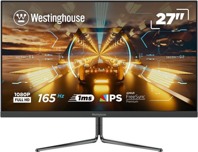 Westinghouse 27 Inch Gaming Monitor with 165Hz Refresh Rate, 1080P Full HD  LED Flat IPS Gaming