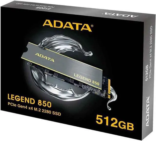 Main image of ADATA Legend 850 512GB PCIe Gen4 x4 NVMe 1.4 M.2 Internal Gaming SSD Up to 5,000 MB/s (ALEG-850-512GCS)
