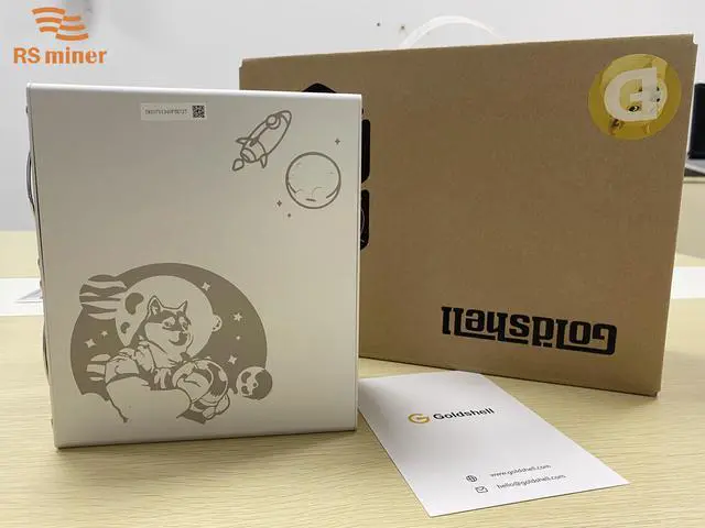 Alt view image 2 of 4 - Goldshell Mini-Doge With PSU 185M 235W Silent Miner LTC Doge Coin Mining Machine WIFI Version Option Goldshell Mini Doge