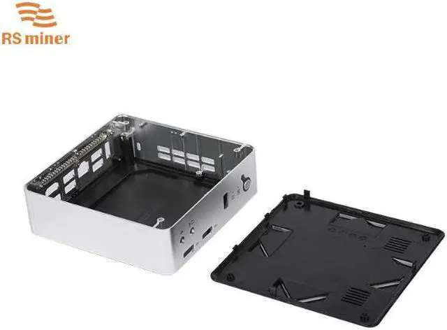 Alt view image 4 of 5 - Unique Aluminum Computer Cases Micro ITX Mini PC Towers Chassis Micro ATX Case