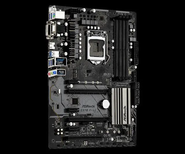 Main image of ASRock Z370 PRO4 Motherboard Intel Z370 ATX LGA1151 HDMI VGA DVI