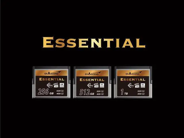 Alt view image 3 of 3 - Exascend Essential 256GB Cfast 2.0 EXSC3X Memory Card, up to 520MB/s Read, Approved for Blackmagic URSA Mini Pro 12K, Canon XC15/C300MKII and more