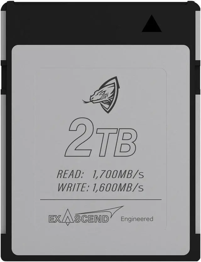 Main image of Exascend 2 TB Archon CFexpress Card Type B, up to 1,700MB/s, RED Approved