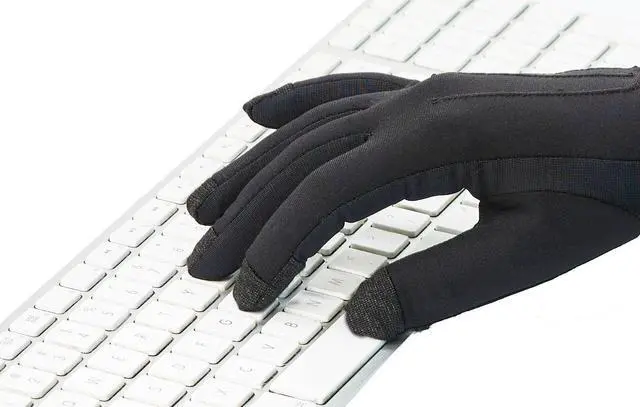 Main image of The Writer's Glove® | Thin, Warm Typing Gloves for Computer Keyboards S