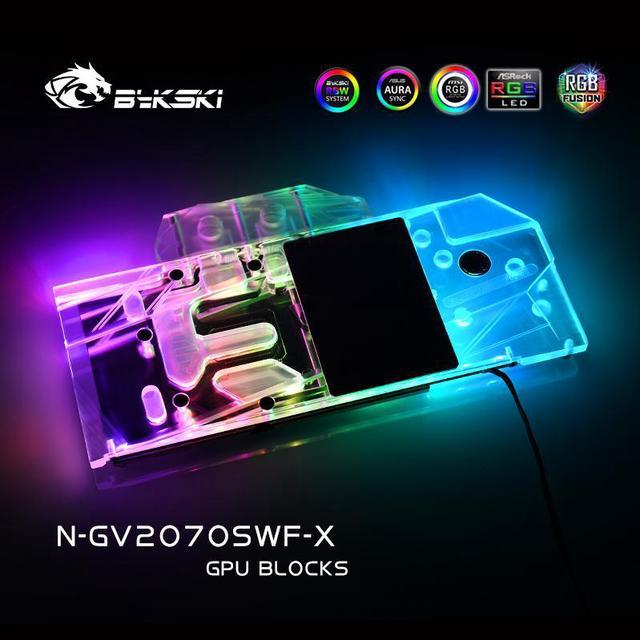 Bykski GPU Waterblock GPU Water Cooler GPU Water Block GPU Block for Gigabyte GeForce RTX 2070 Super Windforce 3X 8G 5V 3Pin RBW Lights Water / Liquid Cooling - Newegg.com