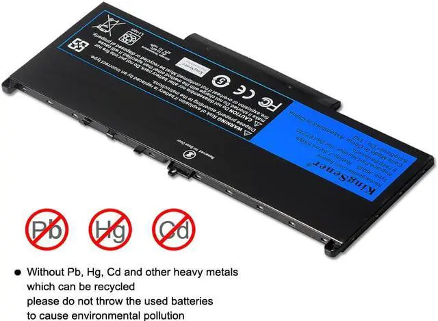 Alt view image 6 of 7 - KingSener New J60J5 Replacement Laptop Battery Notebook Battery For Dell Latitude E7270 E7470 J60J5 R1V85 MC34Y 242WD 7.6V 55Wh