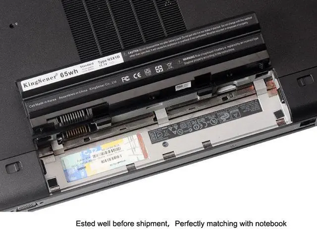 Alt view image 7 of 7 - KingSener Korea Cell N3X1D Laptop Battery Notebook Batteries For Dell Latitude E5420 E5430 E5520 E5530 E6420 E6520 E6430 E6440 E6530 M5Y0X HXVW T54FJ