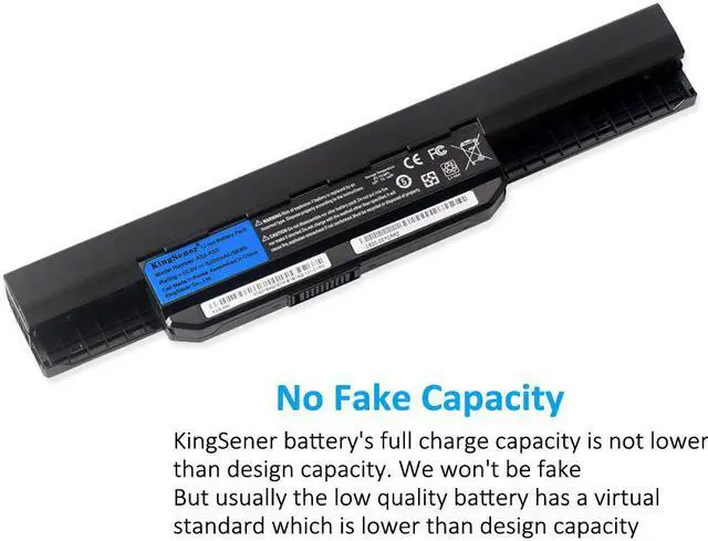 Alt view image 3 of 7 - KingSener A32-K53 A41-K53 Notebook Laptop battery for ASUS K53 K53E X54C X53S X53 K53S X53E K43E K43S K43U X43S X43SJ X43SV A43S A53 A53S Replacement