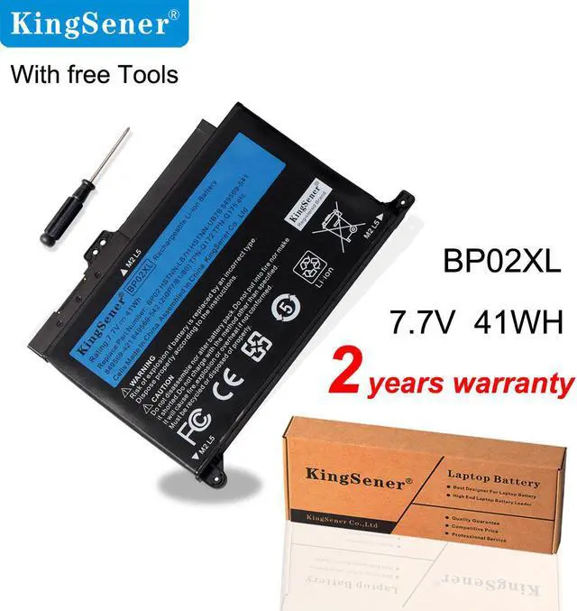 Main image of KingSener BP02XL Laptop Battery for HP Pavilion PC 15 15-AU 849909-850 849569-421 TPN-Q172 TPN-Q175 HSTNN-LB7H BP02041XL Notebook Repacement