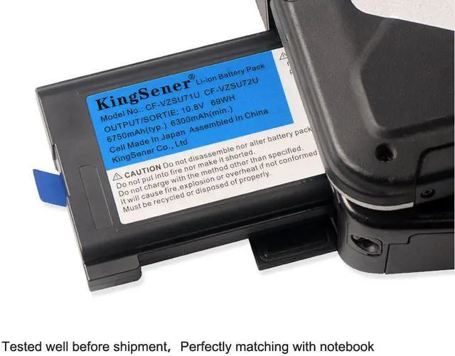 Alt view image 7 of 7 - KingSener Japanese Cell CF-VZSU71U Laptop Battery For Panasonic Toughbook CF-30 CF-31 CF-53 CF-VZSU46U CF-VZSU72U 10.8V 69WH 6750mAh Notebook Replacement