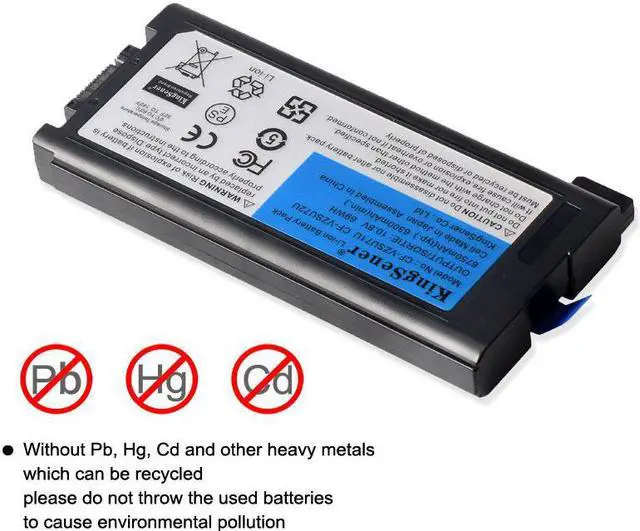 Alt view image 5 of 7 - KingSener Japanese Cell CF-VZSU71U Laptop Battery For Panasonic Toughbook CF-30 CF-31 CF-53 CF-VZSU46U CF-VZSU72U 10.8V 69WH 6750mAh Notebook Replacement