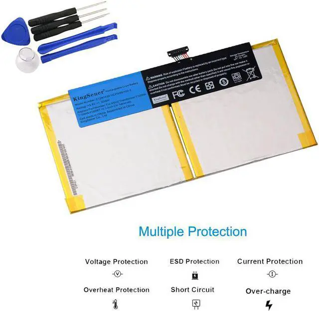 Alt view image 2 of 6 - KingSener New C12N1435 Laptop Battery For ASUS T100HA T100HA-FU006T 10.1-Inch 2 in 1 Touchscreen Tablet battery 3.8V 30WH