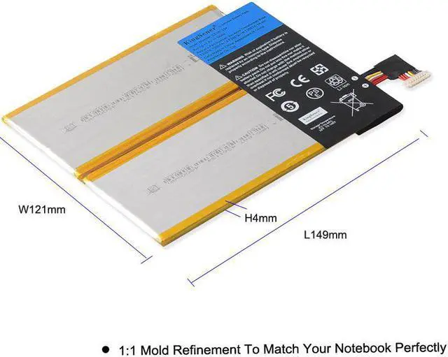 Alt view image 5 of 7 - Kingsener C21N1334 Laptop Battery For ASUS Transformer Book T200TA T200T T200 1A 1K 200TA-C1-BL Tablet PC 7.6V 38WH