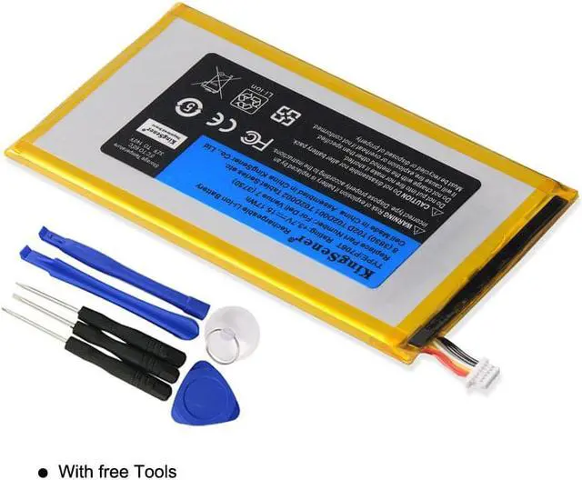 Alt view image 5 of 6 - KingSener P706T New Tablet battery for DELL Venue 7 3730 Venue 8 3830 T02D T01C T02D002 T02D001 0CJP38 02PDJW 3.7V 15.17WH