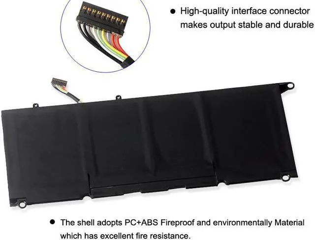 Alt view image 3 of 7 - Kingsener PW23Y Notebook Replacement New Laptop Battery for DELL XPS 13 9360 Series RNP72 TP1GT PW23Y 7.6V 60WH