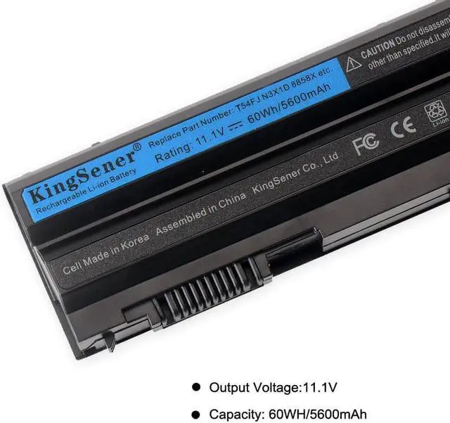 Alt view image 7 of 7 - KingSener T54FJ 60Wh New Laptop Battery for DELL Latitude E5420 E5430 E5520 E5530 E6420 E6430 E6520 E6530 For Inspiron 7420 7520