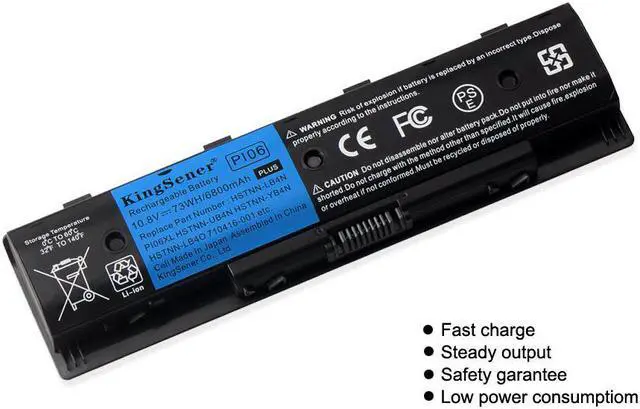 Alt view image 2 of 7 - KingSener Laptop Battery for HP PI06 PI09 710416-001 710417-001, Envy 15 15T 17 
Pavilion 14-E000 15-E000 15t-e000 15z-e000 17-E000 17-E100 17Z-E100-12 Notebook Battery