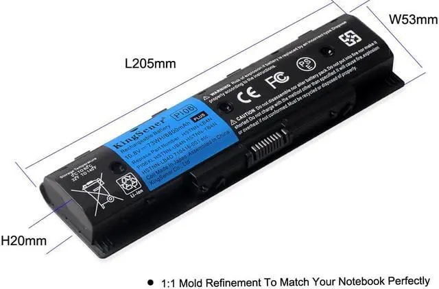 Alt view image 4 of 7 - KingSener Laptop Battery for HP PI06 PI09 710416-001 710417-001, Envy 15 15T 17 
Pavilion 14-E000 15-E000 15t-e000 15z-e000 17-E000 17-E100 17Z-E100-12 Notebook Battery