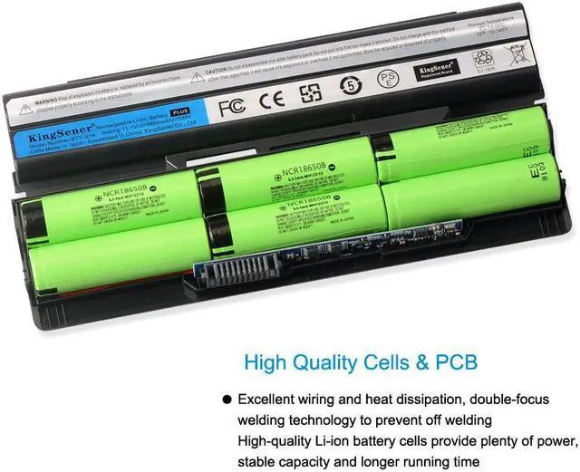 Alt view image 2 of 7 - KingSener 6800mAh 75WH BTY-S14 Laptop battery For Laptop Battery GE70 GE60 FX720 GE620 GE620DX GE70 A6500 CR41 CR61 FR720 CX70 FX700