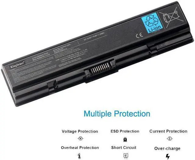 Alt view image 2 of 5 - KingSener PA3534U-1BRS Laptop Battery for Toshiba Satellite A200 A210 A300 A350 L300 L500 L500D PA3533U PA3534U PA3535U-1BAS