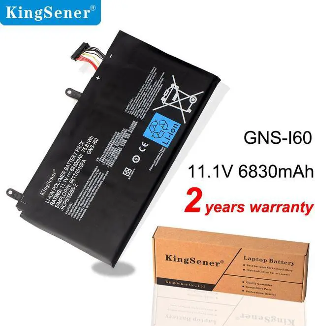 Main image of KingSener GNS-I60 GNS-160 961TA010FA 31CP6/55/85-2 Laptop Battery For GIGABYTE P35K P37X P57X P35G P35N P35W P35X P37W P57W Series(11.1V 75.81WH)