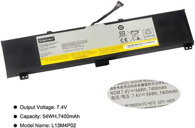 Alt view image 2 of 4 - Kingsener L13M4P02 Laptop Battery for Lenovo Y50-70 Y50-70AM-IFI Y50-70AM-ISE Y50-70AS-ISE Y50-70-IFI Y50-70AT-IFI Y70-70 Y70-70T-ISE L13N4P01 Serie