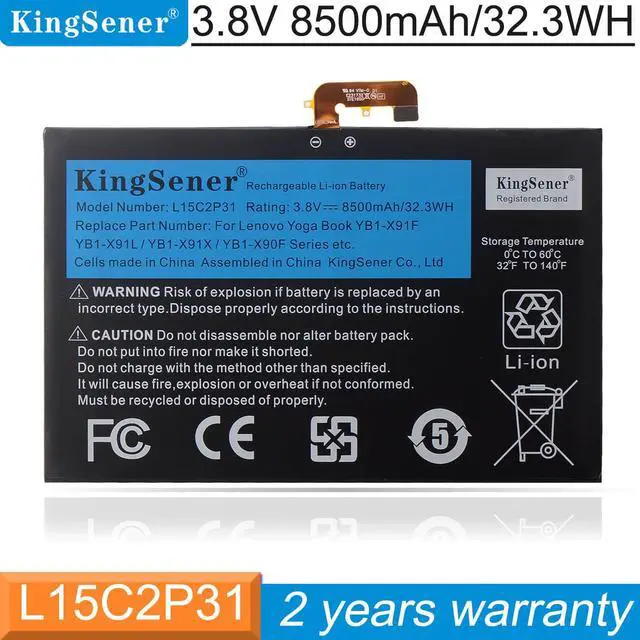 Main image of Kingsener L15C2P31 Laptop Battery For Lenovo Yoga Book YB1-X91F X91L X91X YB1-X90F YB1-X90L Series