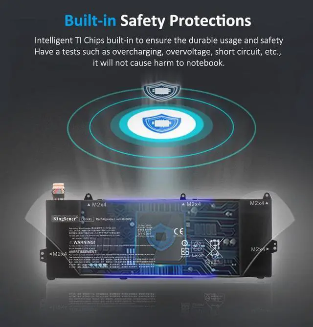 Alt view image 6 of 6 - Kingsener LG04XL HSTNN-IB8S Laptop Battery for Hp Pavilion 15-DK0015LA 15-CS1001LA 15-CS1002LA 15-CS1067TX 15-CS1068TX 15-CS1069TX 15-CS1070TX L32535-1C1 L32654-005 Series