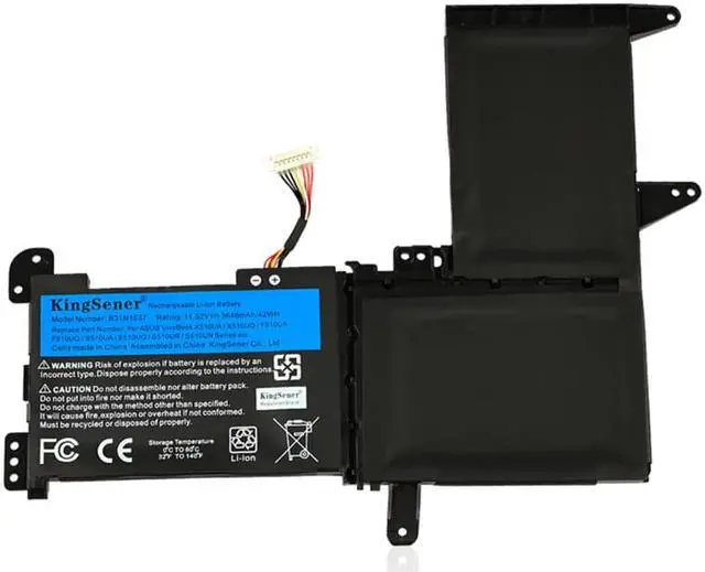 Alt view image 3 of 6 - KingSener B31N1637 C31N1637 Battery For ASUS X510 X510UA X510UF X510UQ VivoBook S15 S510UA S510UQ S510UN S510UR F510UA F510UQ