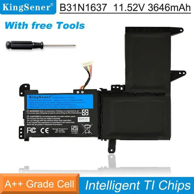 Main image of KingSener B31N1637 C31N1637 Battery For ASUS X510 X510UA X510UF X510UQ VivoBook S15 S510UA S510UQ S510UN S510UR F510UA F510UQ