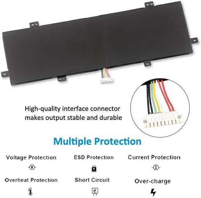Alt view image 4 of 6 - Kingsener C21N1833 Laptop Battery For Asus ZenBook 14 UM431 UM431DA-AM020T UX431 UX431FA UX431FN UX431FL UX431DA UX431FN-AN002T UX431FL-AN018T VivoBook S14 S431FA S431FL Series