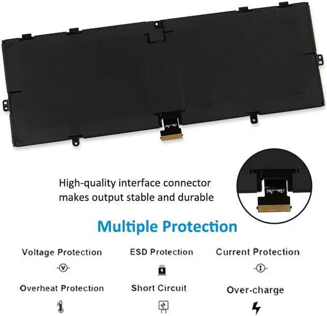 Alt view image 4 of 7 - Kingsener 916TA135H DYNZ02 Laptop Battery For Microsoft Surface Laptop Go Model 1943 12.4-Inch 39.7Wh/5235mAh 7.58V