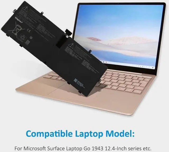 Alt view image 5 of 7 - Kingsener 916TA135H DYNZ02 Laptop Battery For Microsoft Surface Laptop Go Model 1943 12.4-Inch 39.7Wh/5235mAh 7.58V