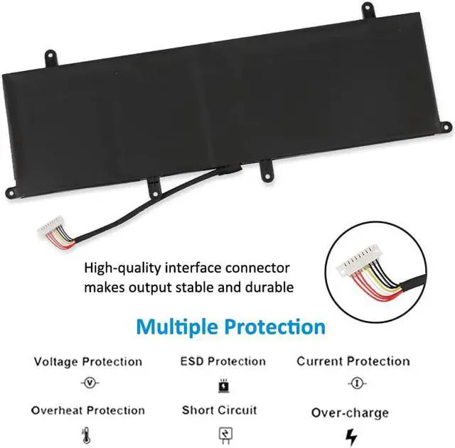 Alt view image 3 of 6 - Kingsener C41N1901 Laptop Battery For ZenBook Duo UX481FA UX481FL UX481F UX481FLY UX4000F UX4000FL 0B200-03520000 15.4V 70Wh