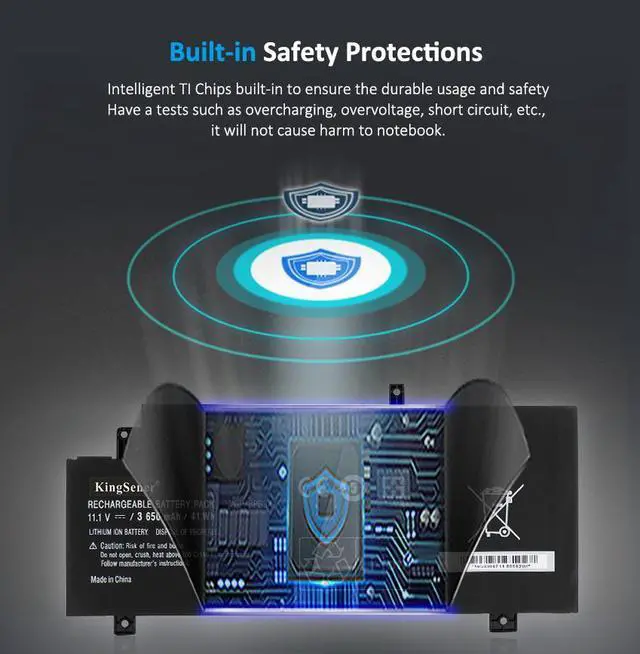 Alt view image 6 of 6 - KingSener VGP-BPS34 Laptop Battery For SONY Vaio Fit 15 Touch SVF15A1ACXB SVF15A1ACXS SVF14A BPS34 VGP-BPL34 3650mAh