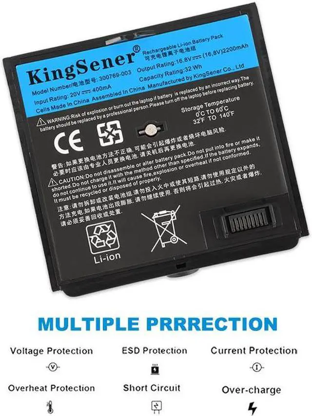 Alt view image 6 of 7 - Kingsener 300769-003 300769-002 300769-004 300769-001 300770-001 For BOSE SoundDock SoundLink Air Mini I Bluetooth Battery