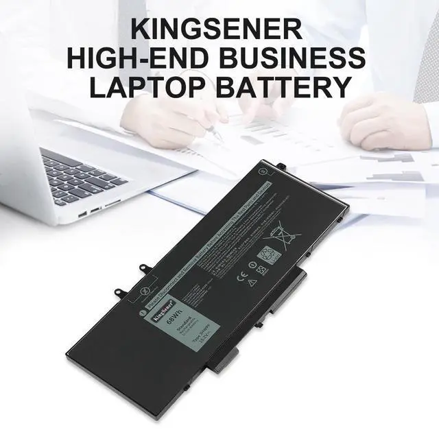 Alt view image 3 of 7 - Kingsener 3HWPP Laptop Battery For Dell Latitude 5401 5501 5411 5410 5511 P80F003 P98G003 15.2V 68Wh