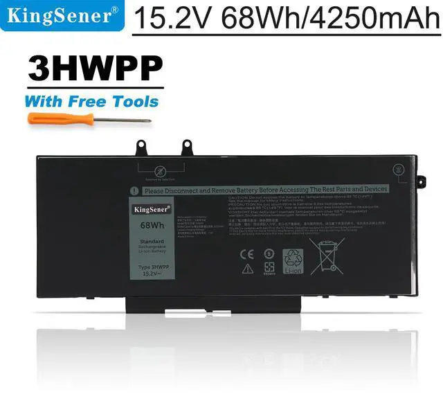 Main image of Kingsener 3HWPP Laptop Battery For Dell Latitude 5401 5501 5411 5410 5511 P80F003 P98G003 15.2V 68Wh