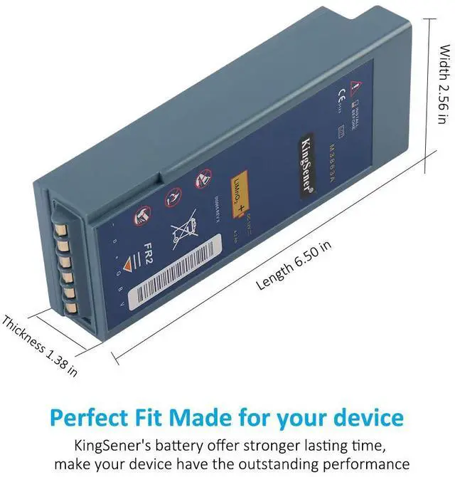 Alt view image 6 of 7 - Kingsener M3863A Lithium Battery for Heartstart FR2 Defibrillator Battery  M3860A M3861A M3840A