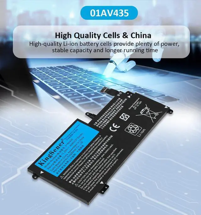 Alt view image 7 of 7 - Kingsener 01AV436 Laptop Battery For Lenovo ThinkPad 13 S2 1st Gen 2 13 Chromeboo Series SB10J78998 01AV400 01AV401 01AV402 SB10J78999 01AV435 01AV437 SB10J78997