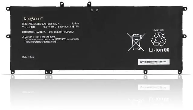 Alt view image 2 of 6 - KingSener VGP-BPS40 Laptop Battery For SONY Vaio Flip 14A SVF14N SVF 15A SVF15N17CXB VGP-BPS40 15V 3170mAh Free 2 Years Warranty