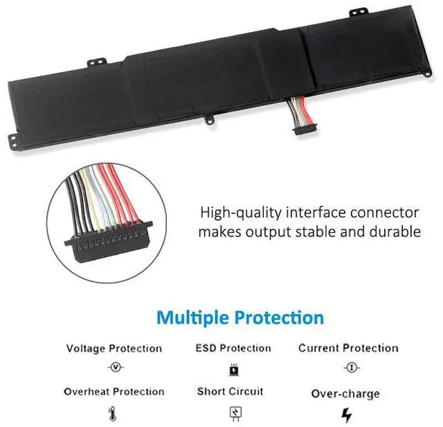 Alt view image 4 of 6 - Kingsener L18C3PF1 11.52V 45Wh Laptop Battery For Lenovo Ideapad L340-15IRH L340-17IRH Gaming Series L18M3PF1 5B10T04975 5B10W67350 5B10T04976 5B10W67336 SB10W67243 3950mAh
