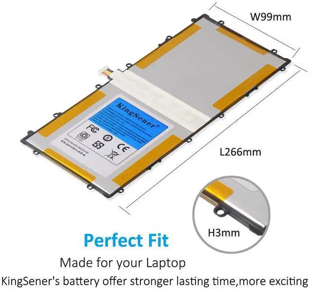 Alt view image 4 of 7 - KingSener 9000mAh SP3496A8H Battery For Samsung Google Nexus 10 N10 Table PC for Samsung GT-P8110 HA32ARB Tablet Battery 3.75V