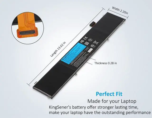 Alt view image 5 of 7 - Kingsener RC30-0248 Laptop Battery for Razer Blade Stealth 15 2018 15 GTX 1060 LINGREN 15
RZ09-02386 RZ09-02386E91 RZ09-02386E91-R3U1 RZ09-02385W71-R3W1