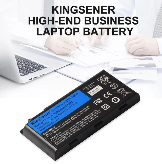 Alt view image 2 of 7 - Kingsener BTY-M6D Laptop Battery for MSI GT60 GT70 GX780R GX680 GX780 GT780R GT660R GT663R GX660 GT680R GT783R 9CELLS Replacement Notebook Battery