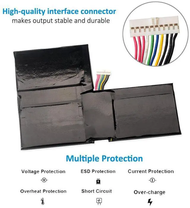 Alt view image 3 of 7 - KingSener BTY-M6F Laptop Battery For MSI GS60 MS-16H2 MS-16H4 2PL 6QE 2QE 2PE 2QC 2QD 6QC 6QC-257XCN Series 11.4V 4640mAh Replacement Tablet Battery