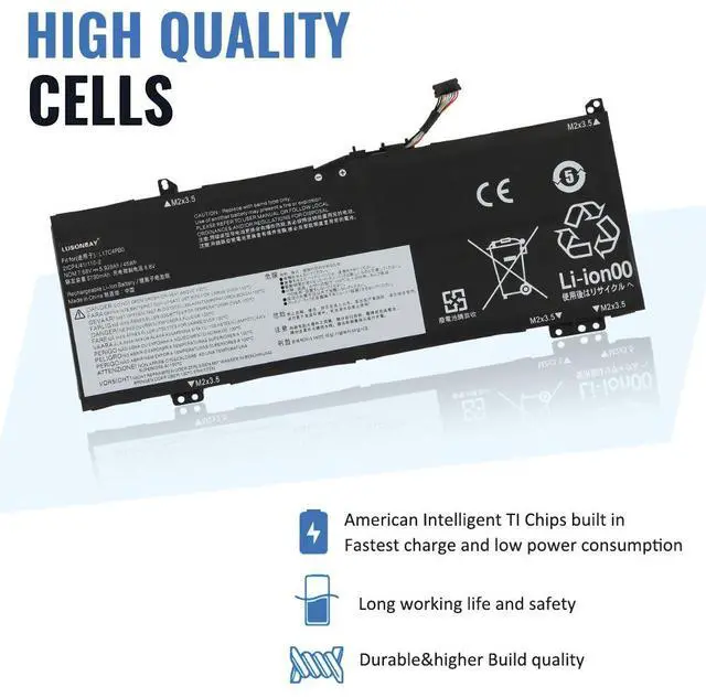 Alt view image 3 of 7 - L17C4PB0 battery For Lenovo Flex 6-14IKB 14ARR For Lenovo IdeaPad 530S-14ARR 14IKB 14IKB L17M4PB0 L17C4PB2