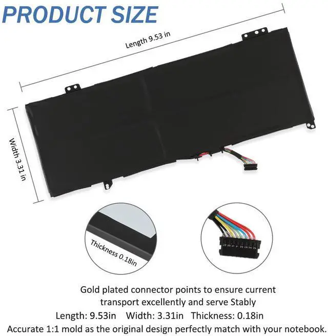 Alt view image 4 of 7 - L17C4PB0 battery For Lenovo Flex 6-14IKB 14ARR For Lenovo IdeaPad 530S-14ARR 14IKB 14IKB L17M4PB0 L17C4PB2